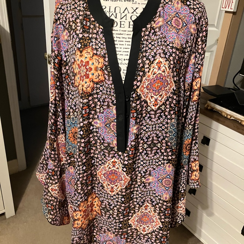 Spense Multicolor Geometric Women's Tunic